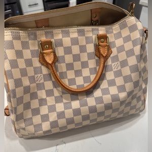 Louis Vuitton Speedy 30 Bandouliere Damier azur